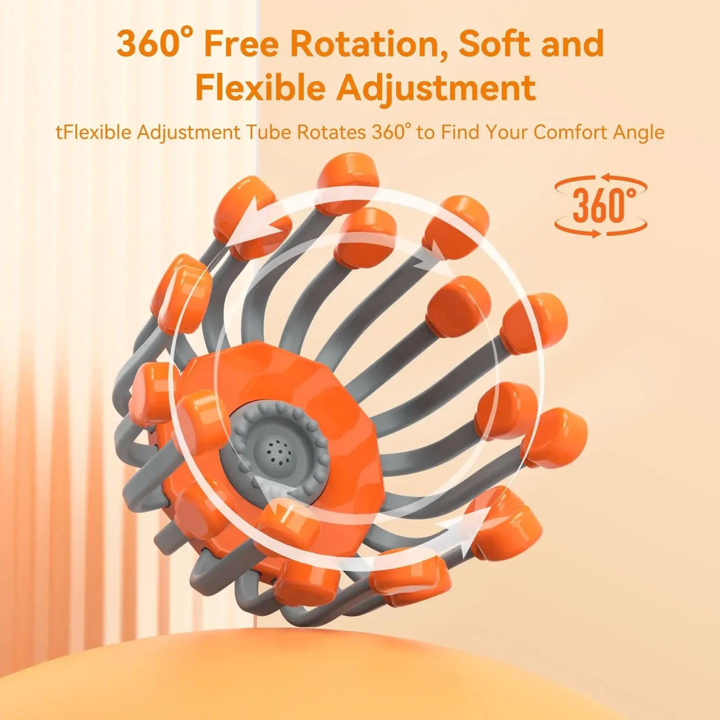 10/20 Massage Heads Scalp Head Massager Red Light Vibrator Octopus Scratcher For Relaxation Stress Migraine