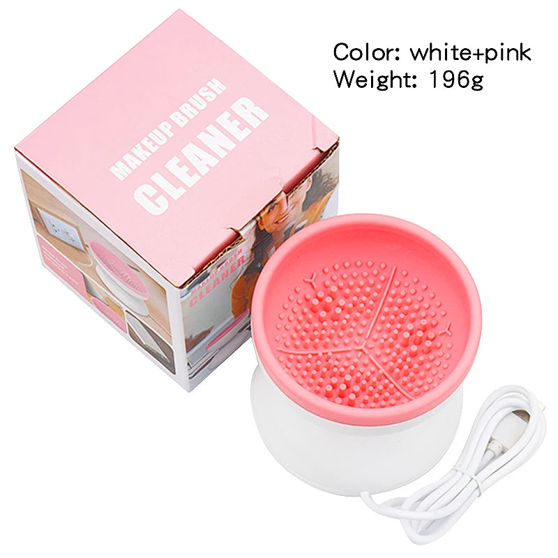 Portable Usb Makeup Brush Cleaner Machine Silicone Electric Cosmetic Brush Clean dryer Tool Automatic Washing Spinner Gadget