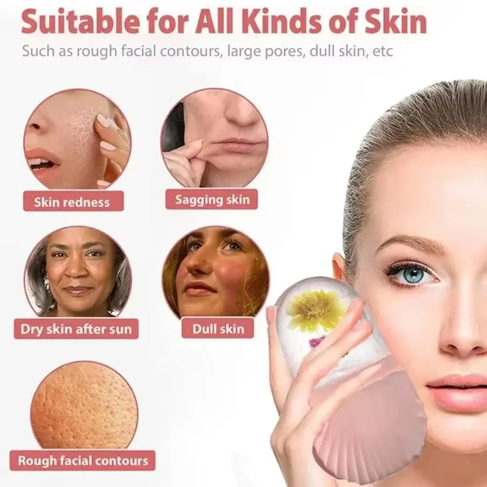 Ice Roller for Face Lifting Contouring Tools Silicone Ice Cube Facial Massage Roller Eye Face Massager Beauty Skin Care Tools