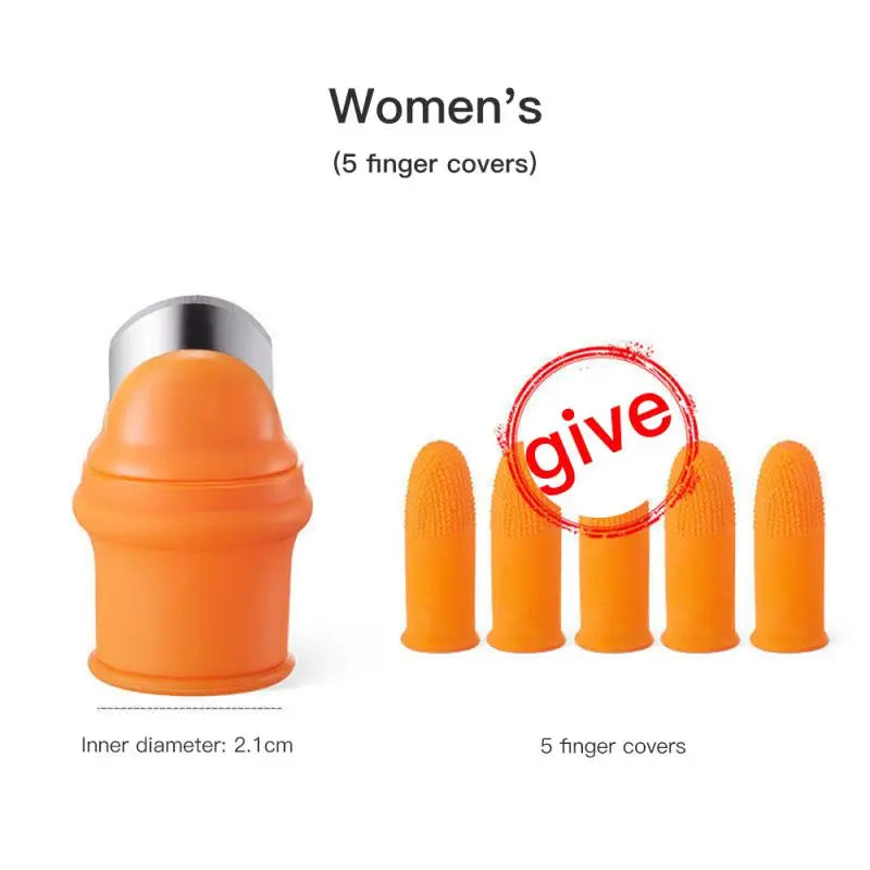 Finger Protector Silicone Thumb Knife Protector Gears Cutting Vegetable Harvesting Knife Pinching Plant Blade Scissors Gloves