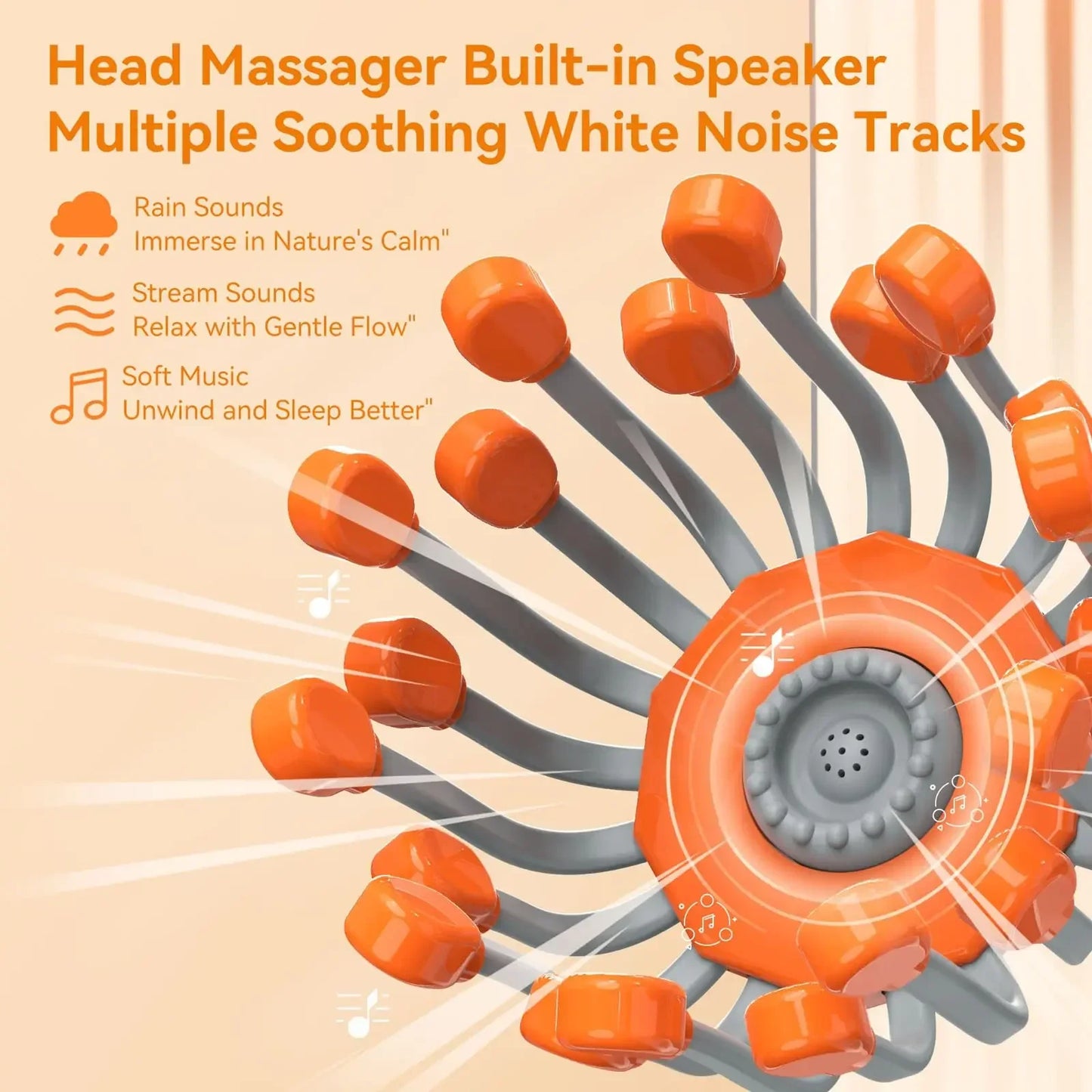 10/20 Massage Heads Scalp Head Massager Red Light Vibrator Octopus Scratcher For Relaxation Stress Migraine