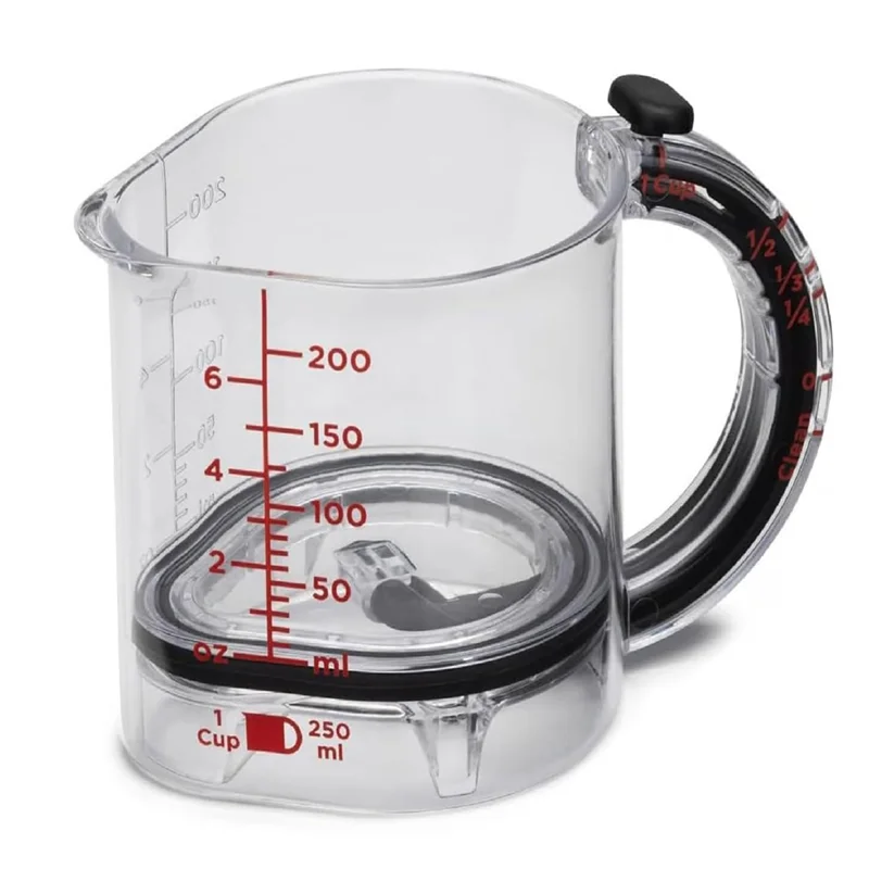 AAAN-Multi-Function 4-In-1 Adjustable Measuring Cup, Space-Saving Design With Seal Base, Easy To Clean No-Waste Solution