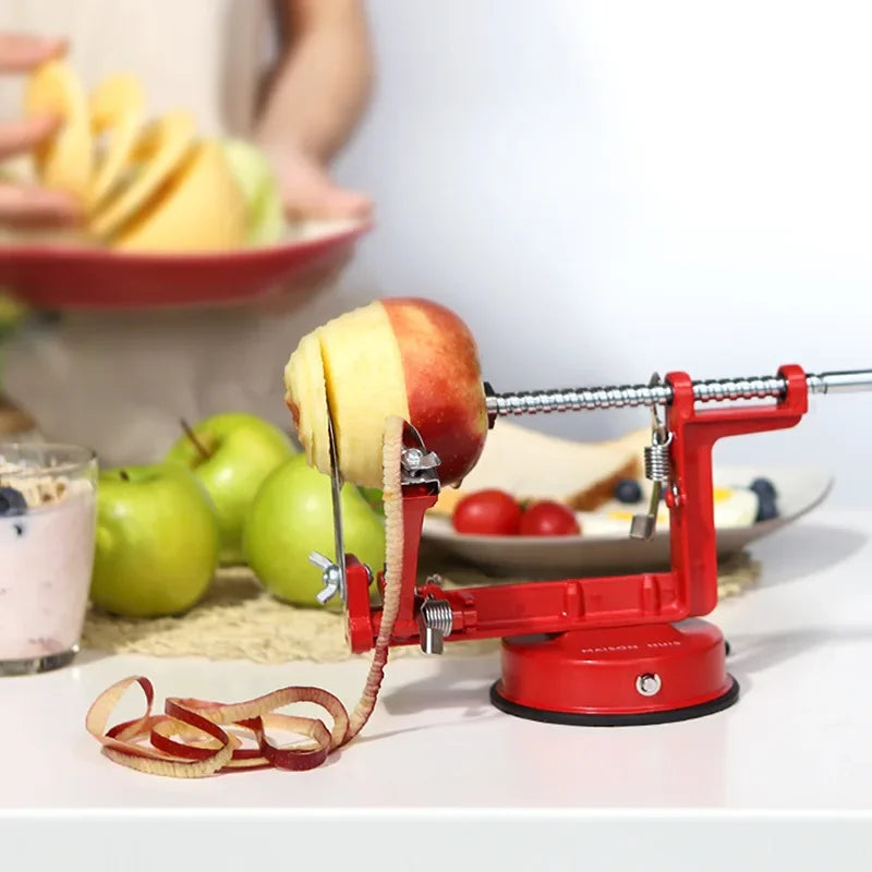 5S Quick Peeler Corer Cutter 3In1 Hand-cranked Fruit Vegetable Peeler Stainless Steel Spiral French Fry Cutter Kitchen Gadgets