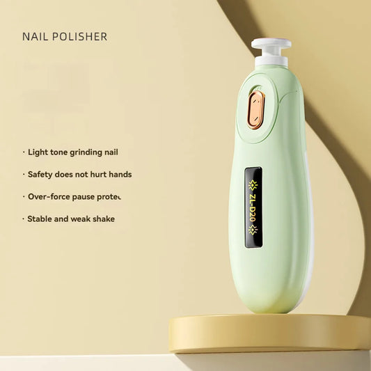 Convenient Electric Baby Nail Trimmer 6 Grinding Heads Child's Baby Nail Grinder Safety Silent Newborn Nail Clippers Infants