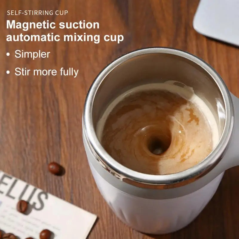 Magnetic Rotating Coffee Cup 2023 380ml Fully Automatic Portable Battery Lazy Wholesale Water Bottle Stirring Cup Creative Hot