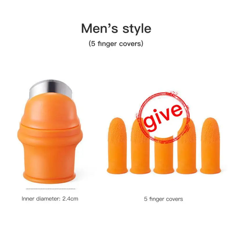 Finger Protector Silicone Thumb Knife Protector Gears Cutting Vegetable Harvesting Knife Pinching Plant Blade Scissors Gloves