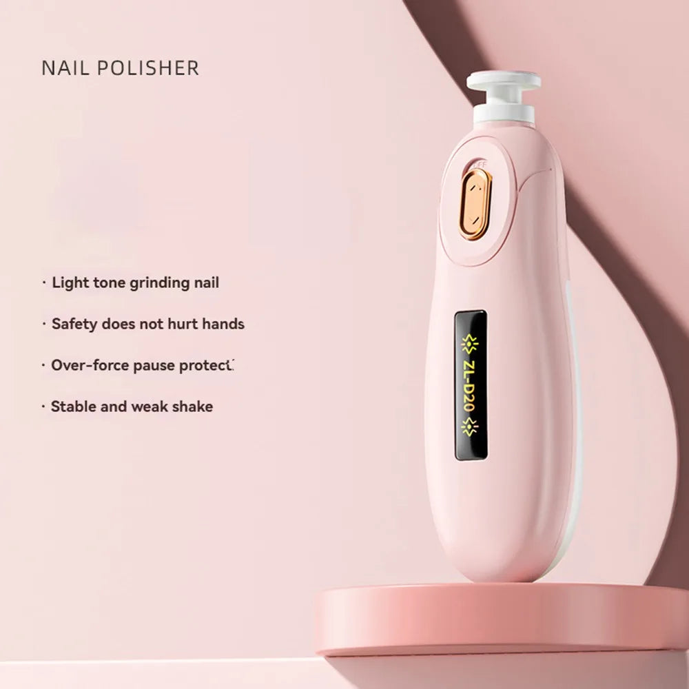 Convenient Electric Baby Nail Trimmer 6 Grinding Heads Child's Baby Nail Grinder Safety Silent Newborn Nail Clippers Infants